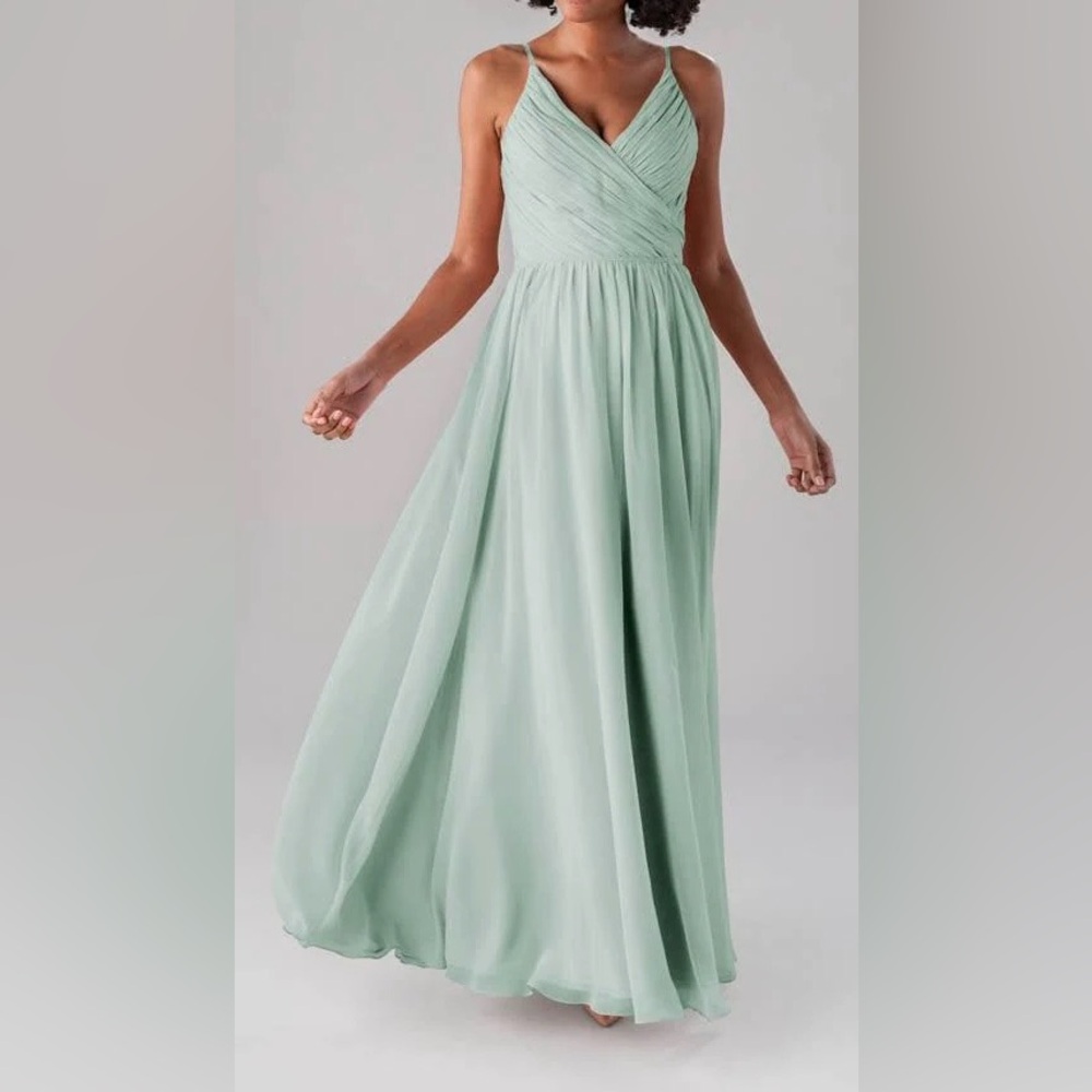 Mint Green Sleeveless Halter Maxi Dress